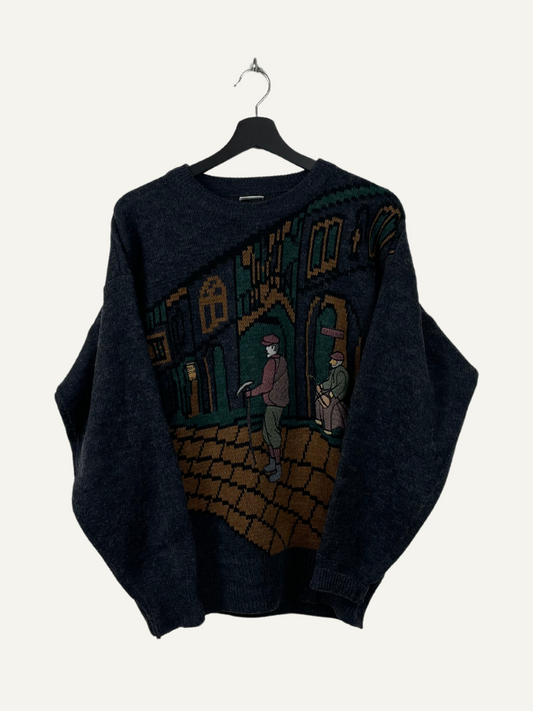 90s Embroiderd Sweater Knitwear