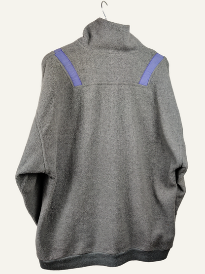 90s Vintage 1/4 Button Fleece Sweatshirt