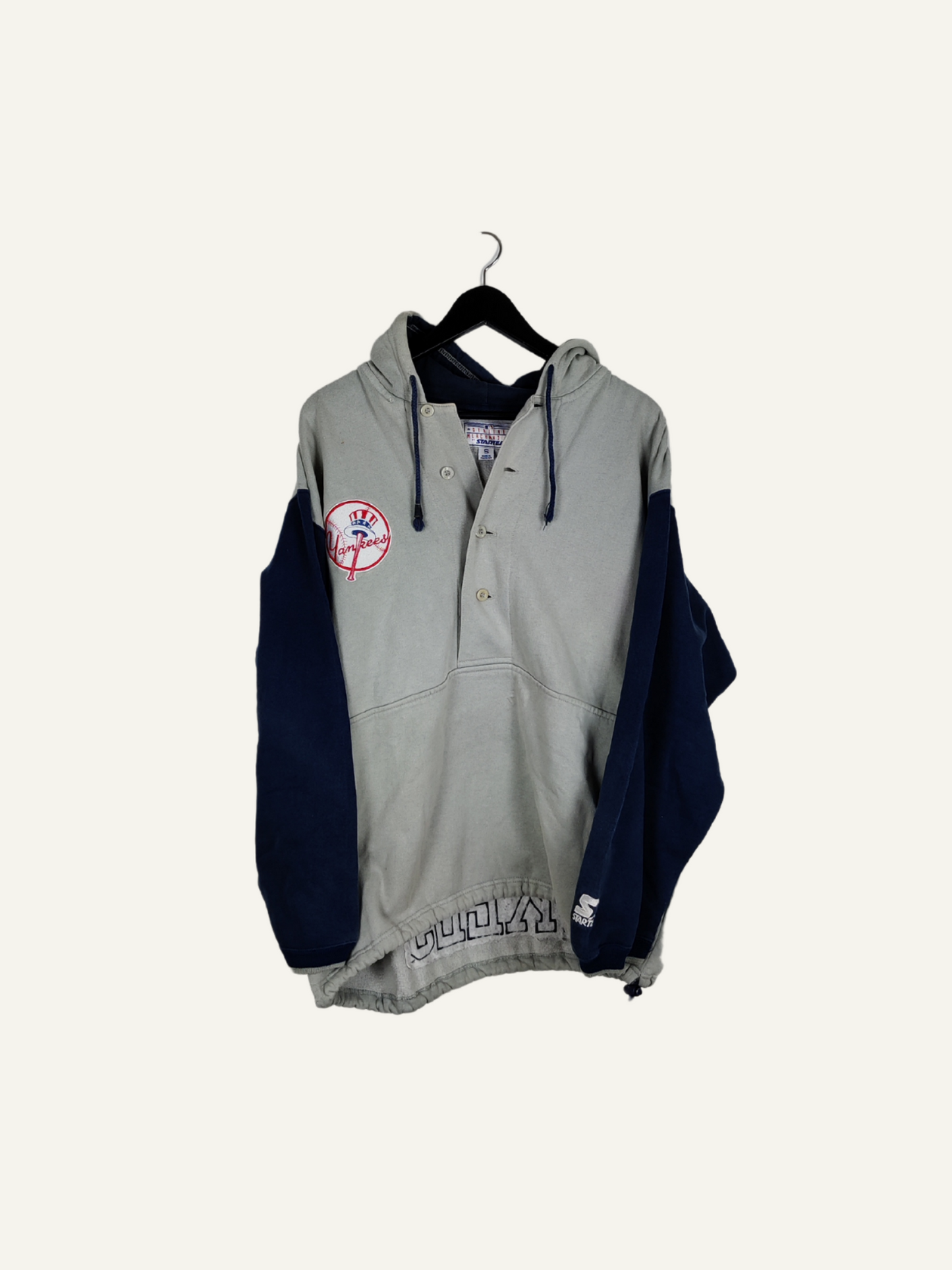 Yankees 90s Back Logo Oversized Hoodie